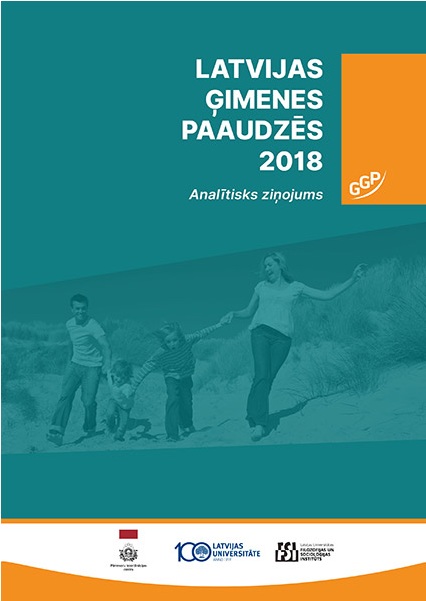Analītiskā ziņojuma "Latvijas ģimenes paaudzēs 2018" vāka attēls